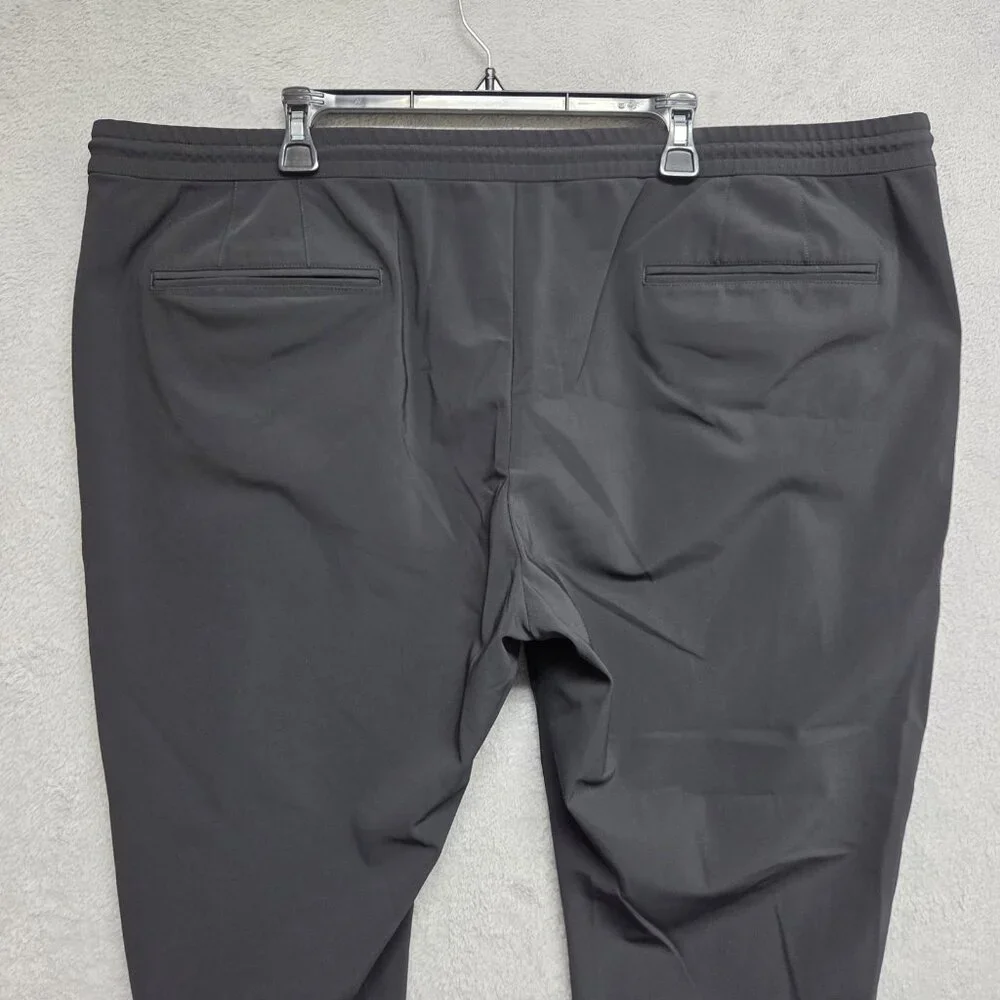 Proper Cloth Pants Mens 46x29 Black The Milano Performance Jogger Travel Comfort